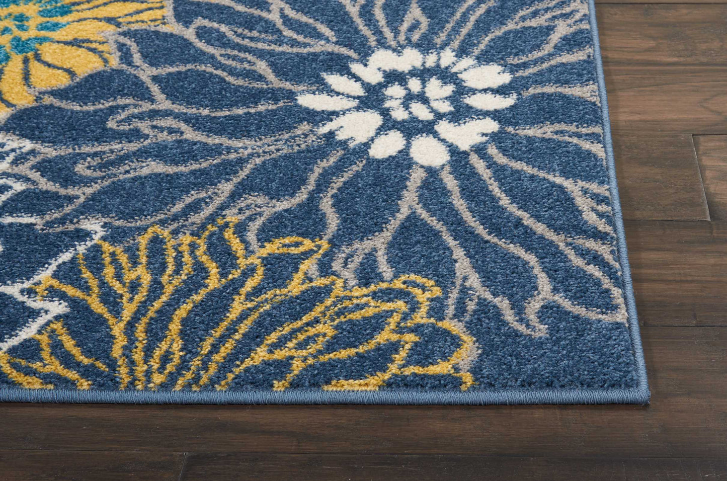 Nourison Passion 3'9" x 5'9" Blue Contemporary Indoor Rug