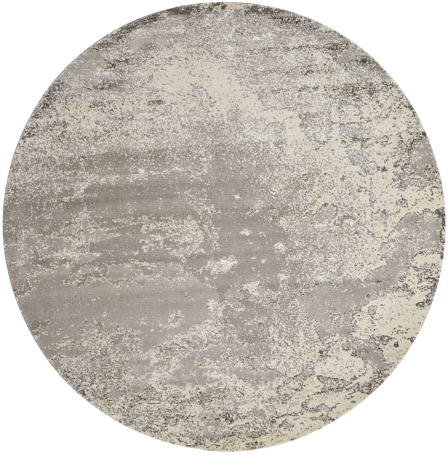 Nourison Twilight 8' x Round Bone Modern Indoor Rug