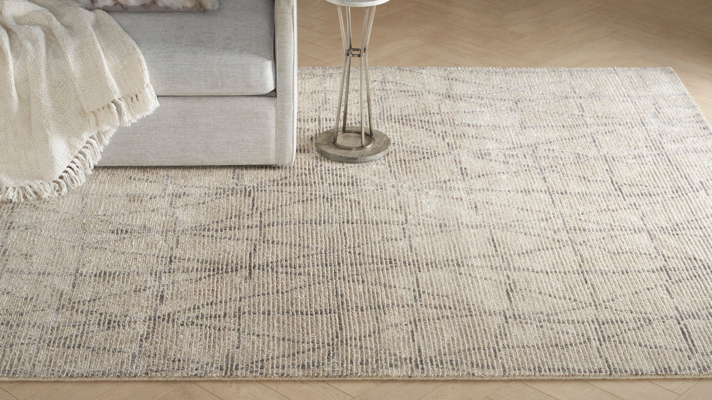 Nourison Ellora 5'6" x 7'5" Stone Scandinavian Indoor Rug