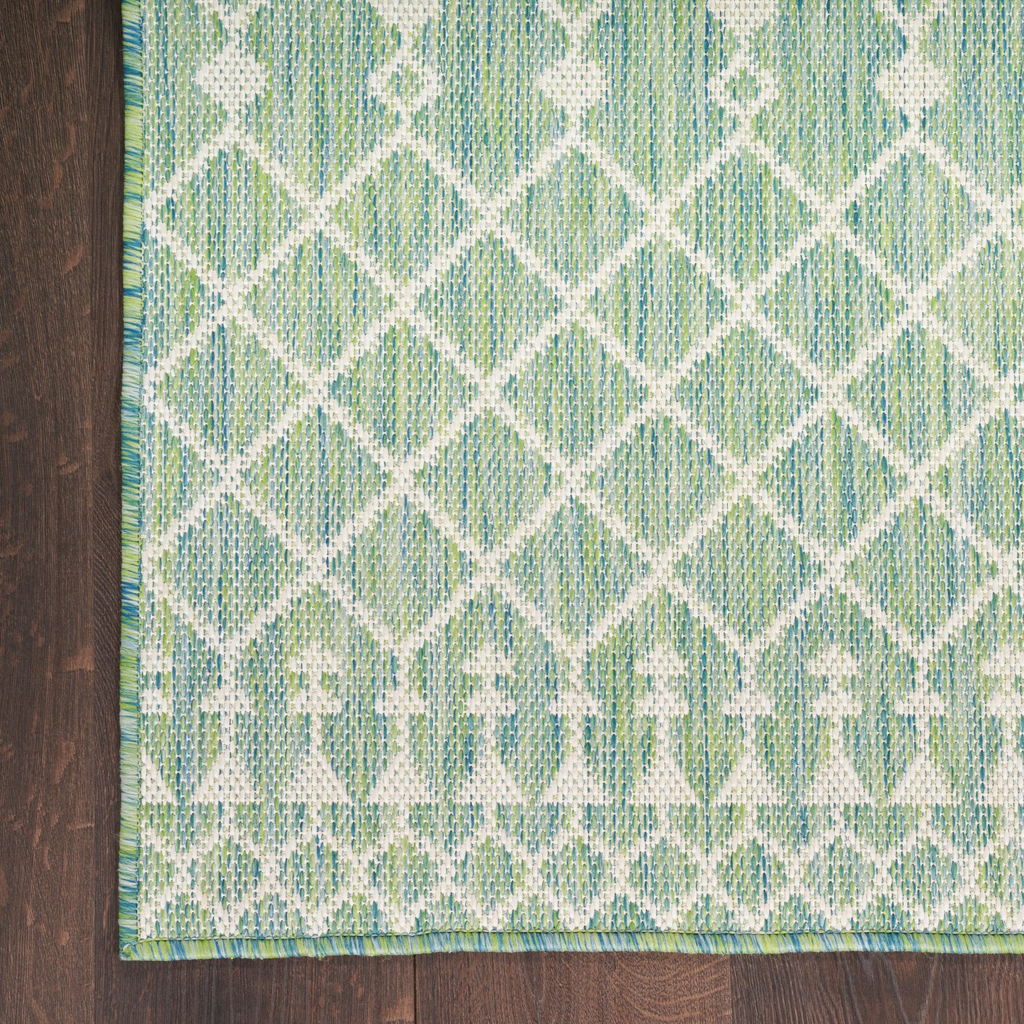 Nourison Positano 6' x 9' Blue Green Modern Rug