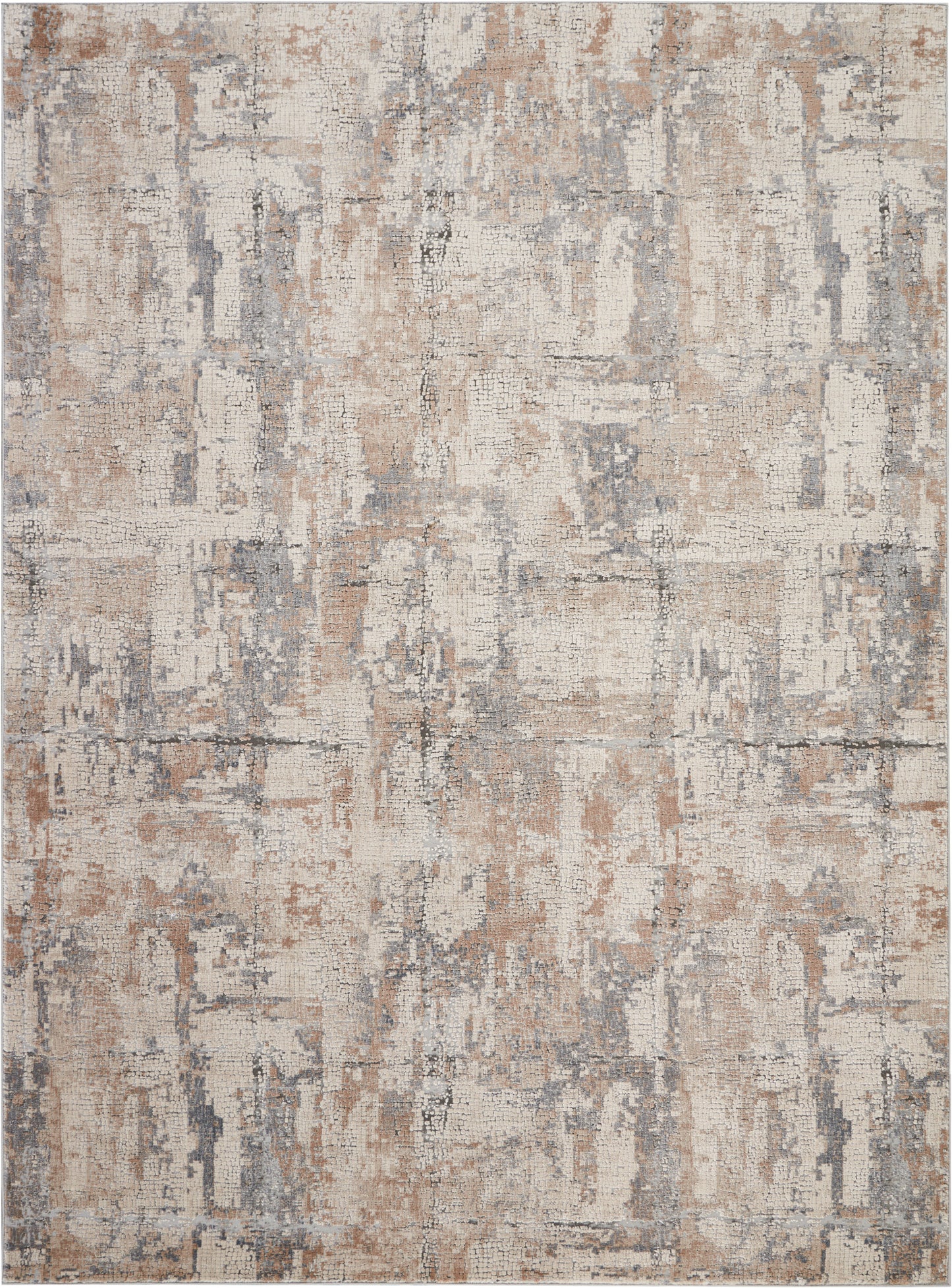 Nourison Rustic Textures 7'10" x 10'6" Beige Grey Modern Indoor Rug