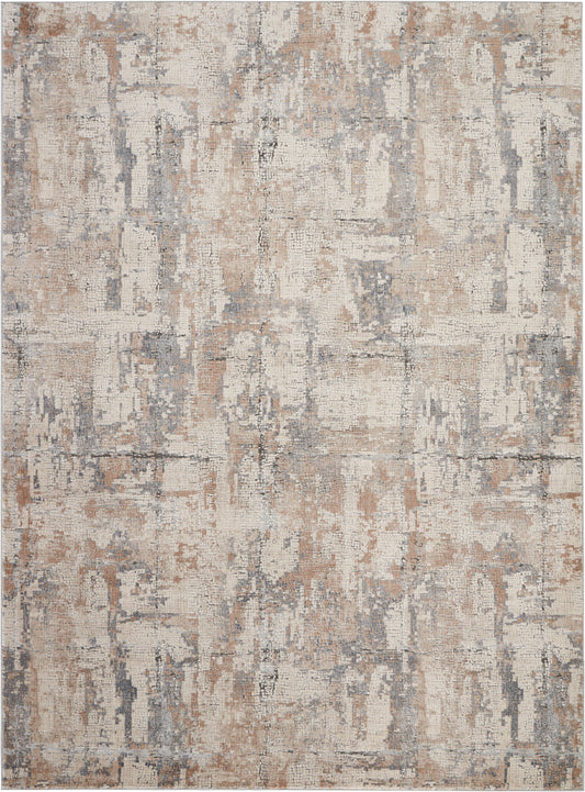 Nourison Rustic Textures 7'10" x 10'6" Beige Grey Modern Indoor Rug