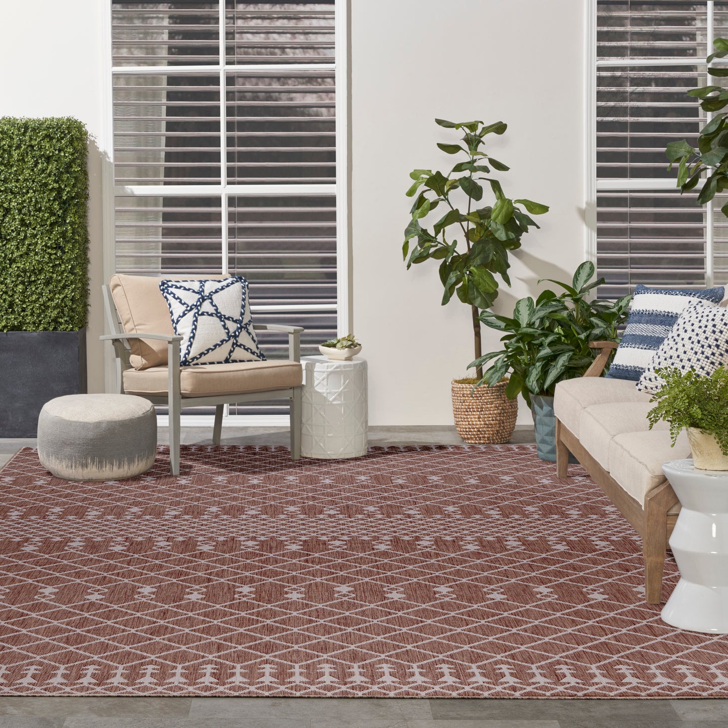 Nourison Positano 9' x 12' Natural Modern Rug