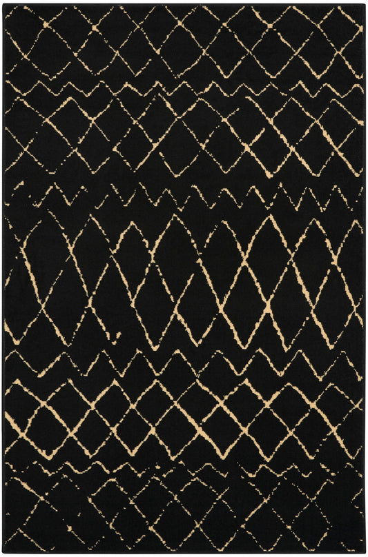 Nourison Grafix 3'9" x 5'9" Black Bohemian Indoor Rug