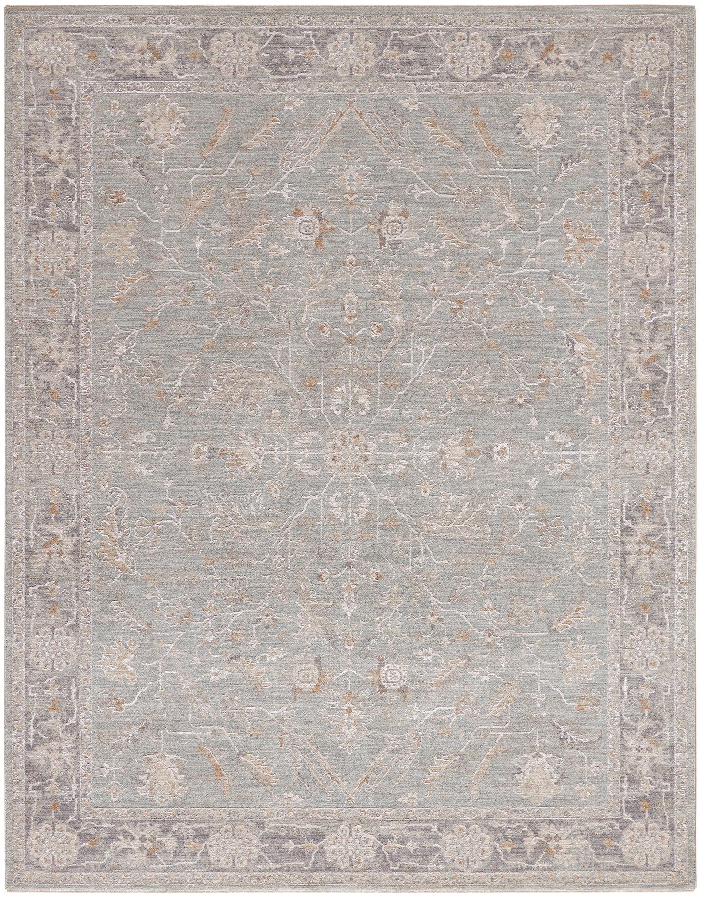 Nourison Infinite 9'3" x 12'7" Blue Ivory Vintage Indoor Rug