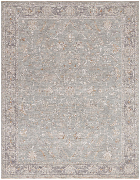 Nourison Infinite 9'3" x 12'7" Blue Ivory Vintage Indoor Rug