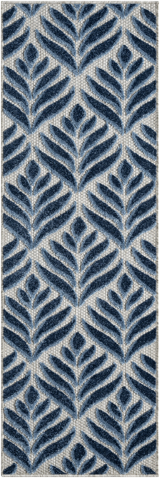 Nourison Aloha 2' x 6' Blue Outdoor Rug