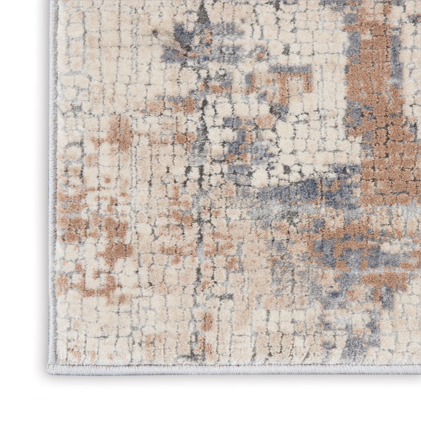 Nourison Rustic Textures 2'2" x 7'6" Beige Grey Modern Indoor Rug