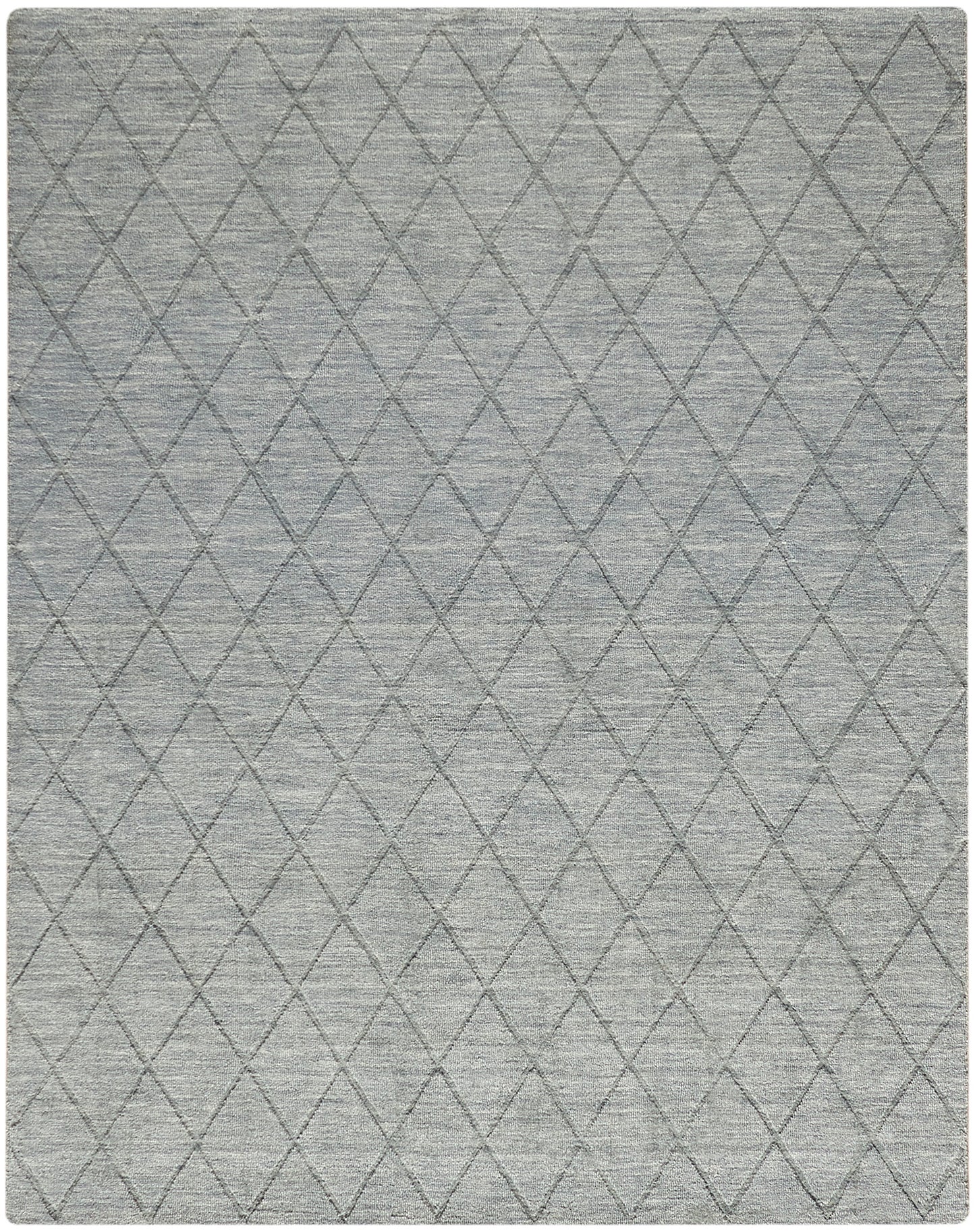 Nourison Wool Haven 7'9" x 9'9" Blue Modern Indoor Rug