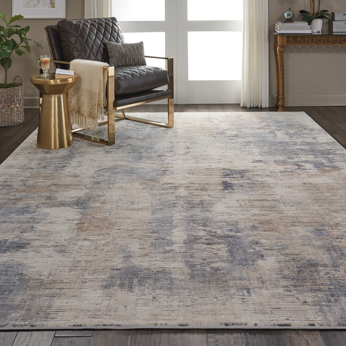 Nourison Rustic Textures 9'3" x 12'9" Beige Grey Modern Indoor Rug