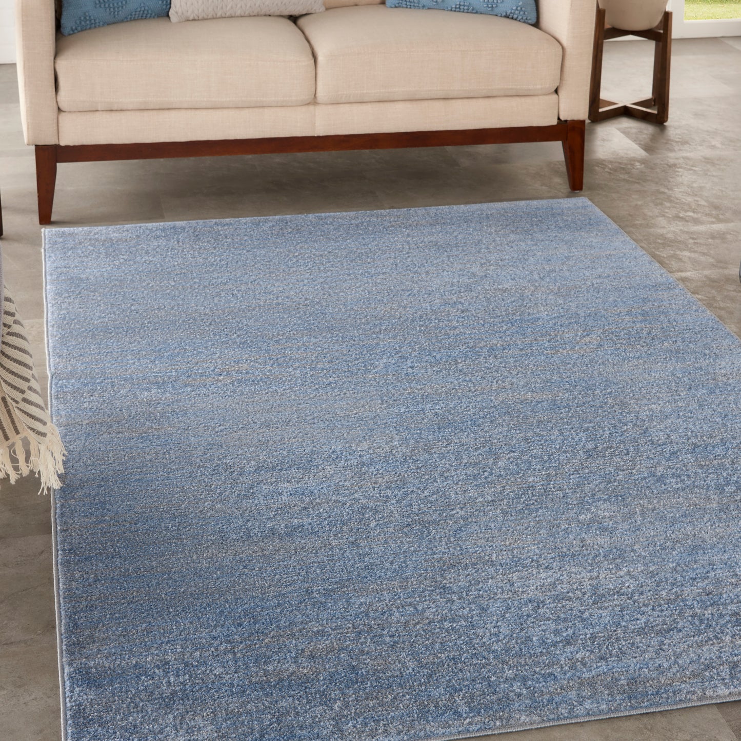 Nourison Nourison Essentials 4' x 6' Blue/Grey Outdoor Rug