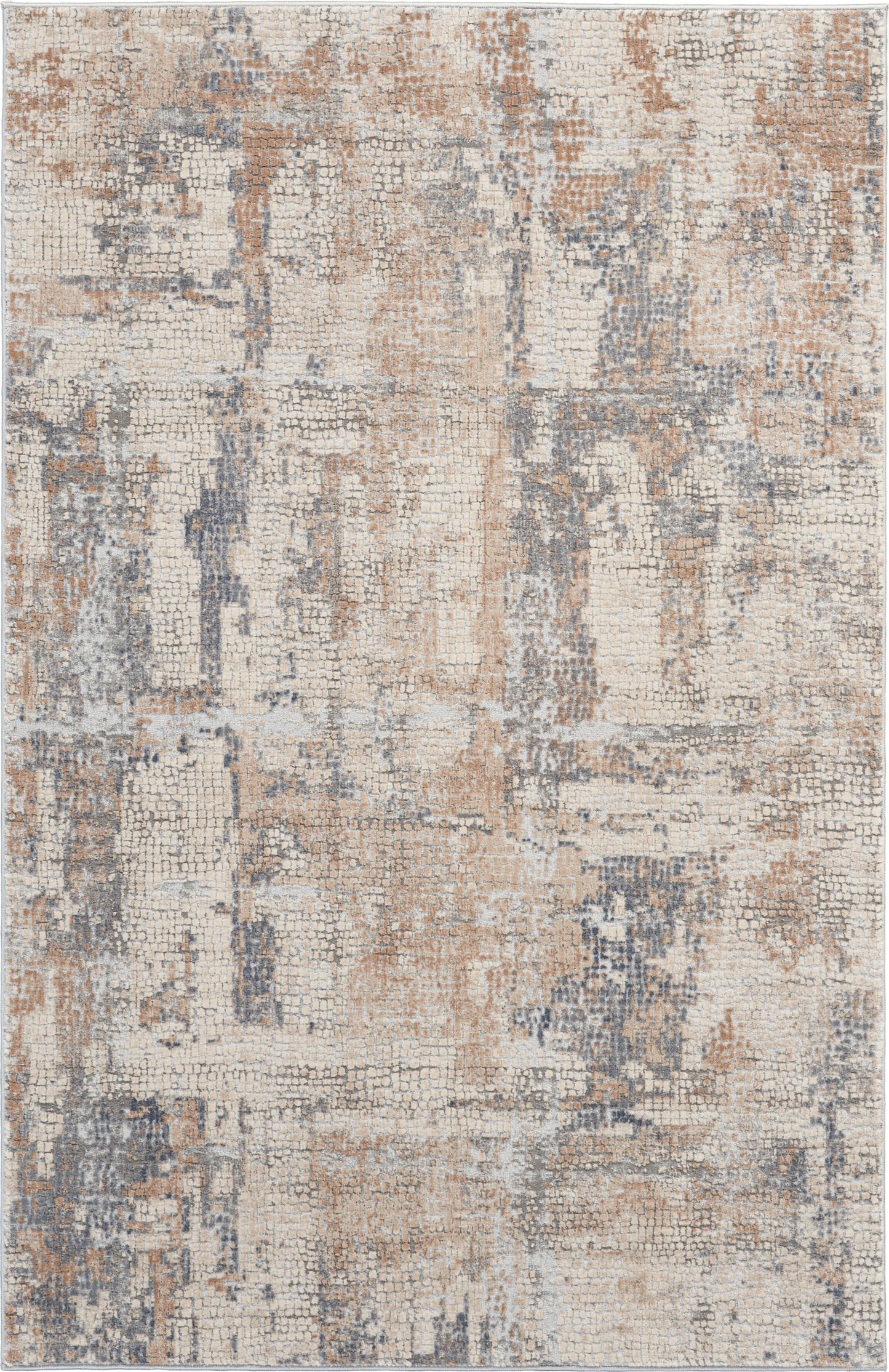 Nourison Rustic Textures 3'11" x 5'11" Beige Grey Modern Indoor Rug