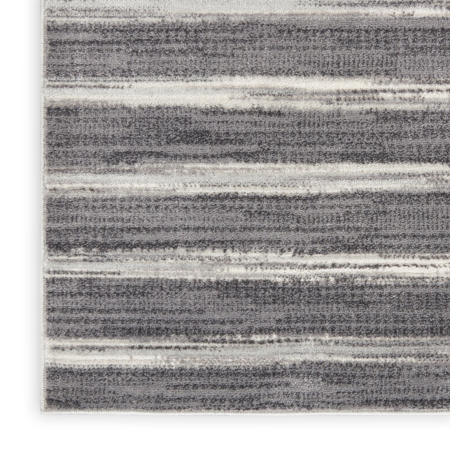 Calvin Klein CK011 Verdant 5'3" x 7'3" Charcoal Ivory Modern Indoor Rug