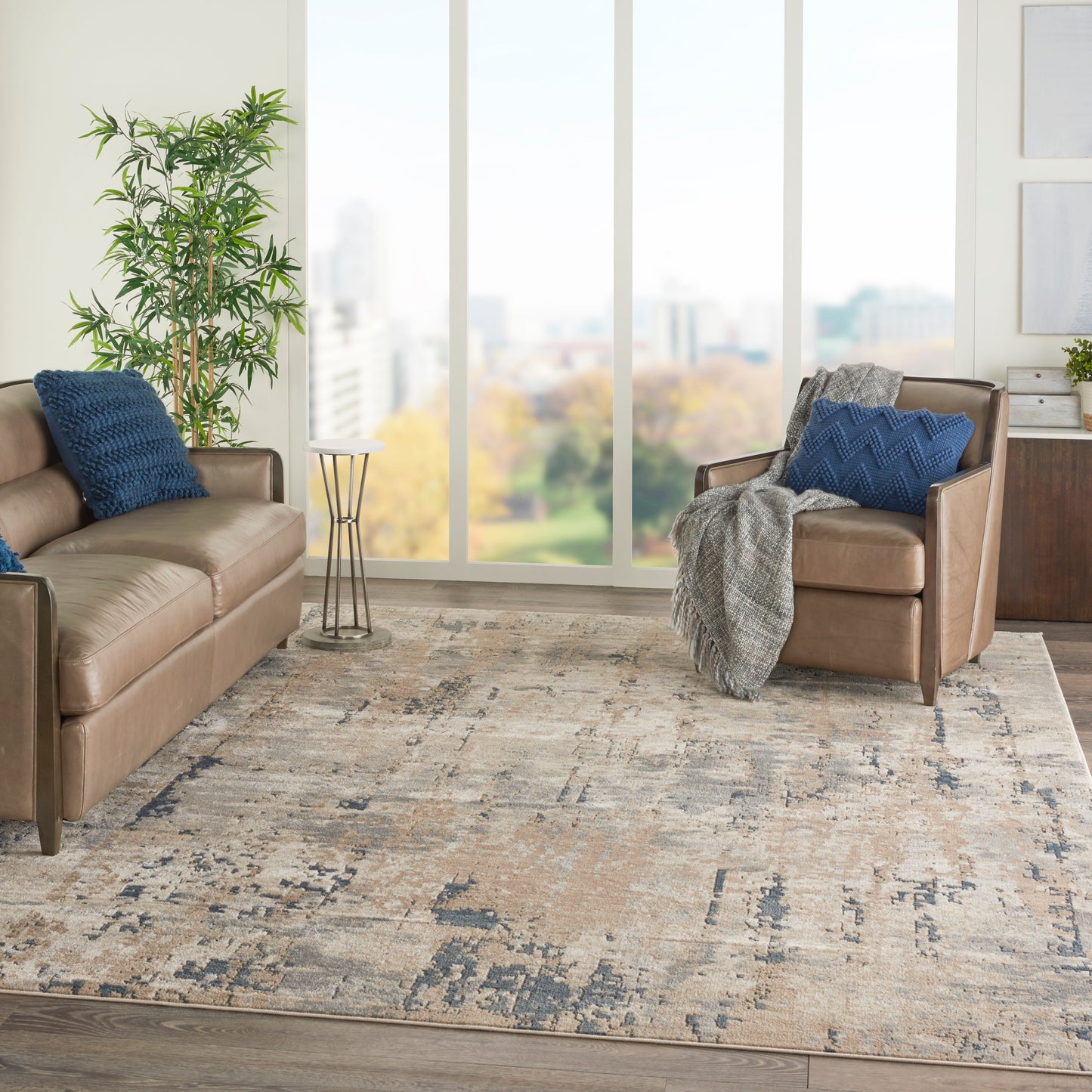 Nourison Quarry 10' x 14' Beige Grey Modern Indoor Rug