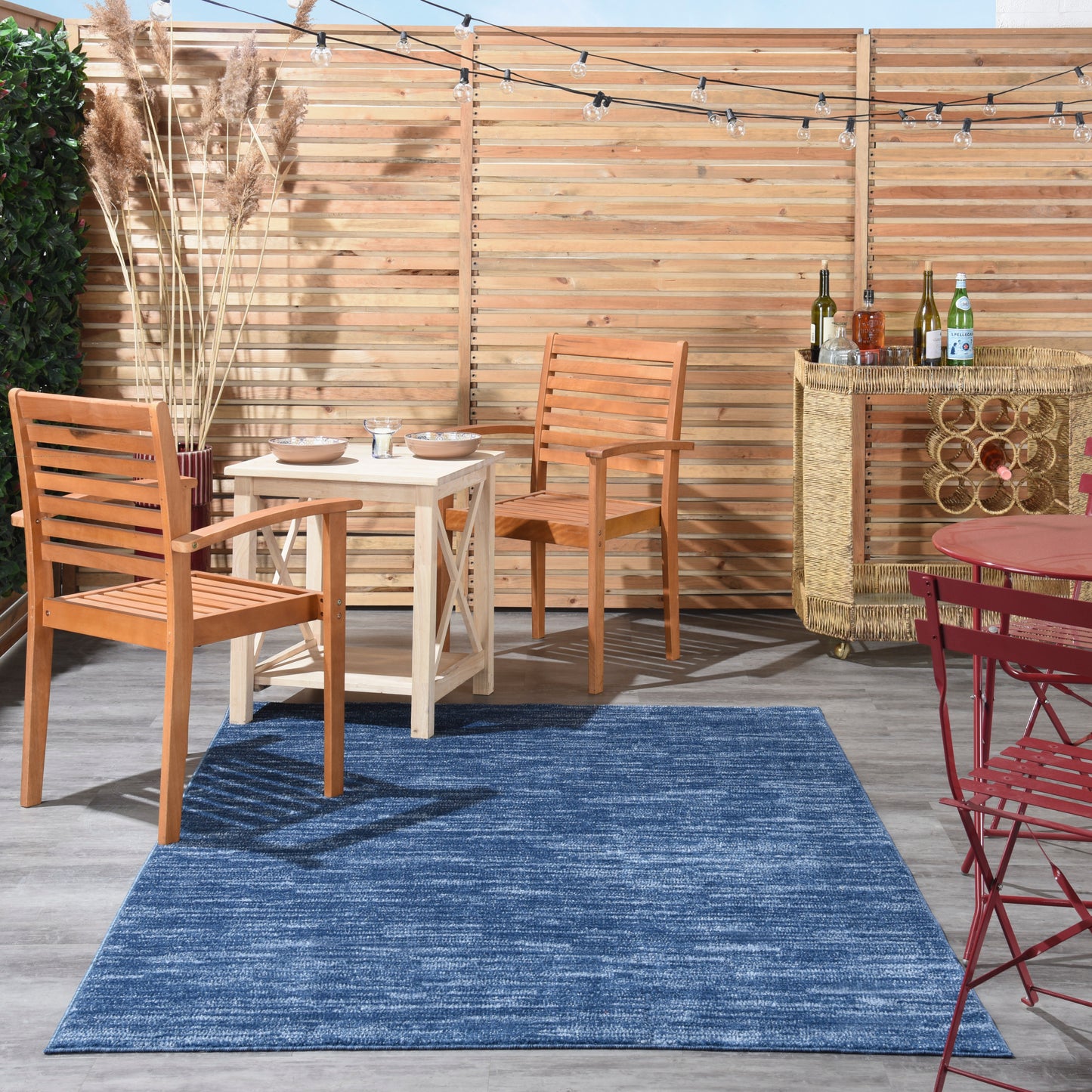 Nourison Nourison Essentials 6' x 9' Navy Blue Outdoor Rug