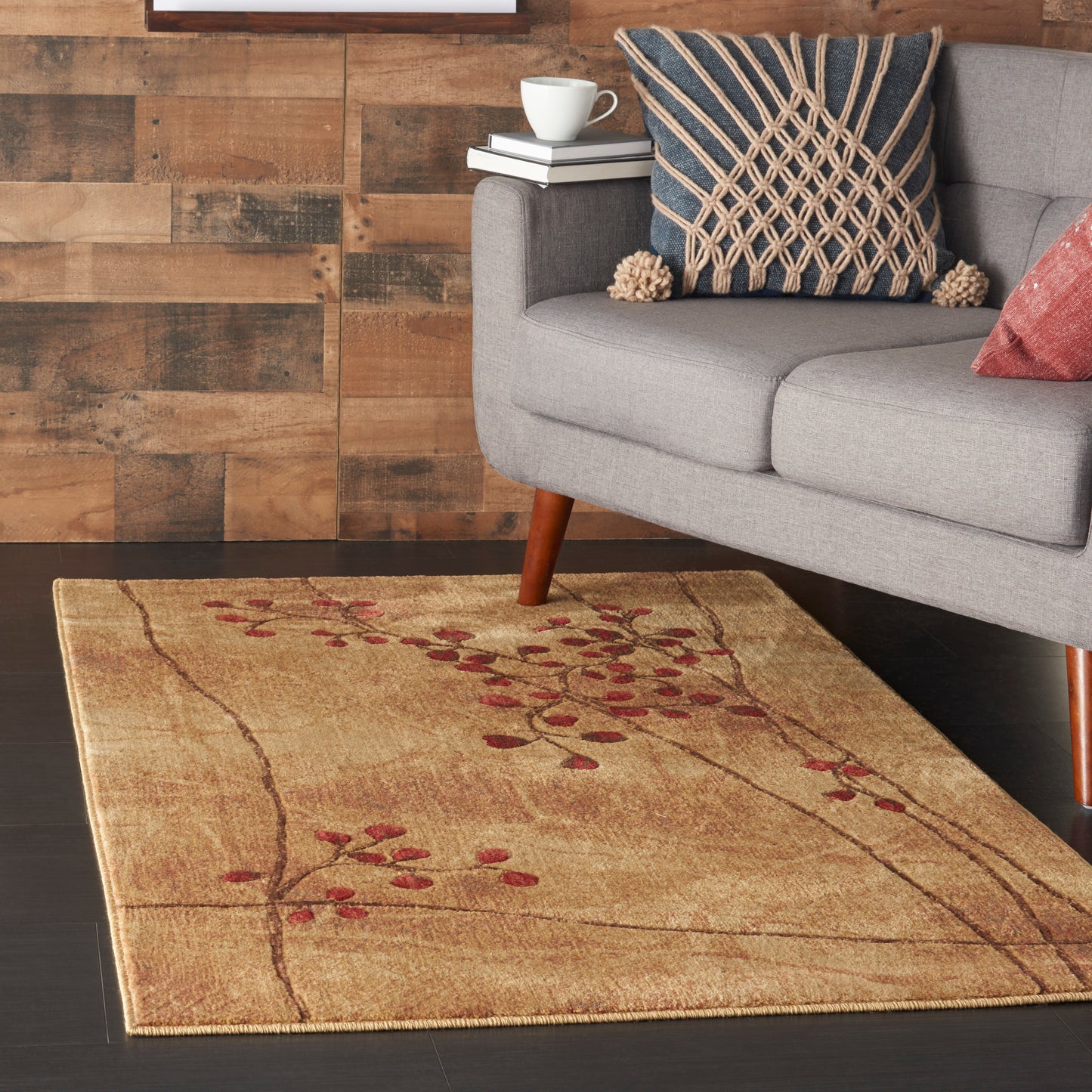 Nourison Somerset 3'6" x 5'6" Latte Rustic Indoor Rug