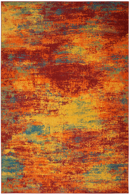 Nourison Nourison Essentials 4' x 6' Flame Modern Rug