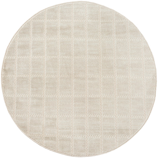 Nourison Serenity Home 8' x Round Ivory Cream Modern Indoor Rug