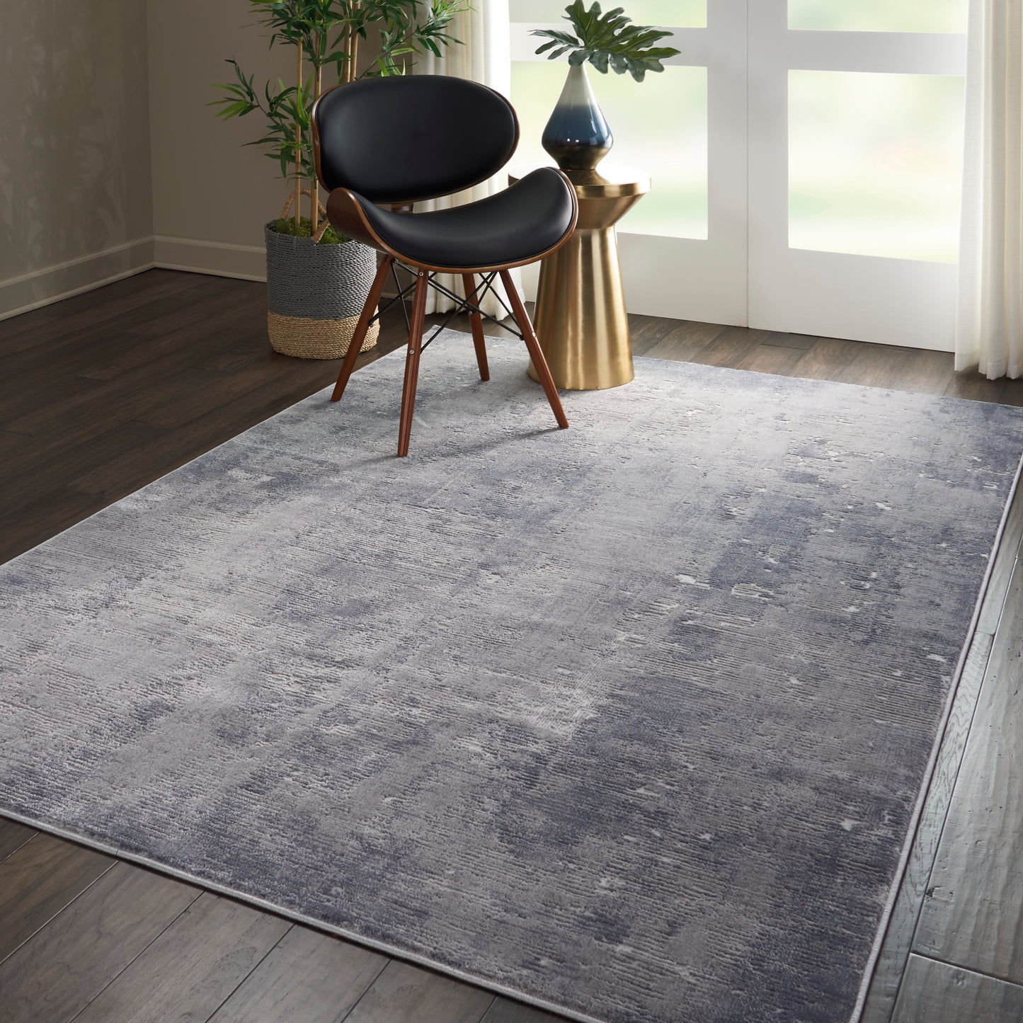 Nourison Rustic Textures 6' x 9' Grey Rustic Indoor Rug