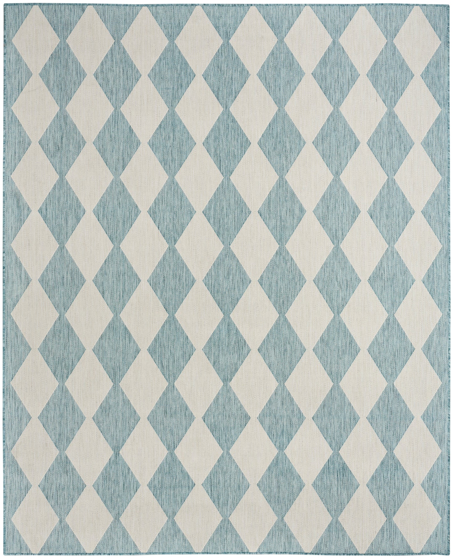 Nourison Positano 9' x 12' Aqua Modern Rug