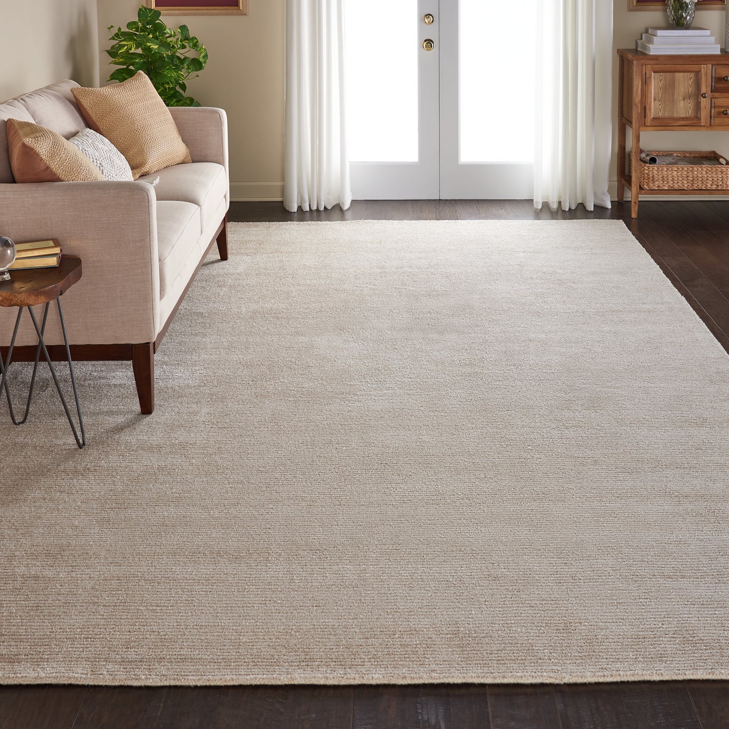 Nourison Weston 9'6" x 13' Linen Modern Indoor Rug