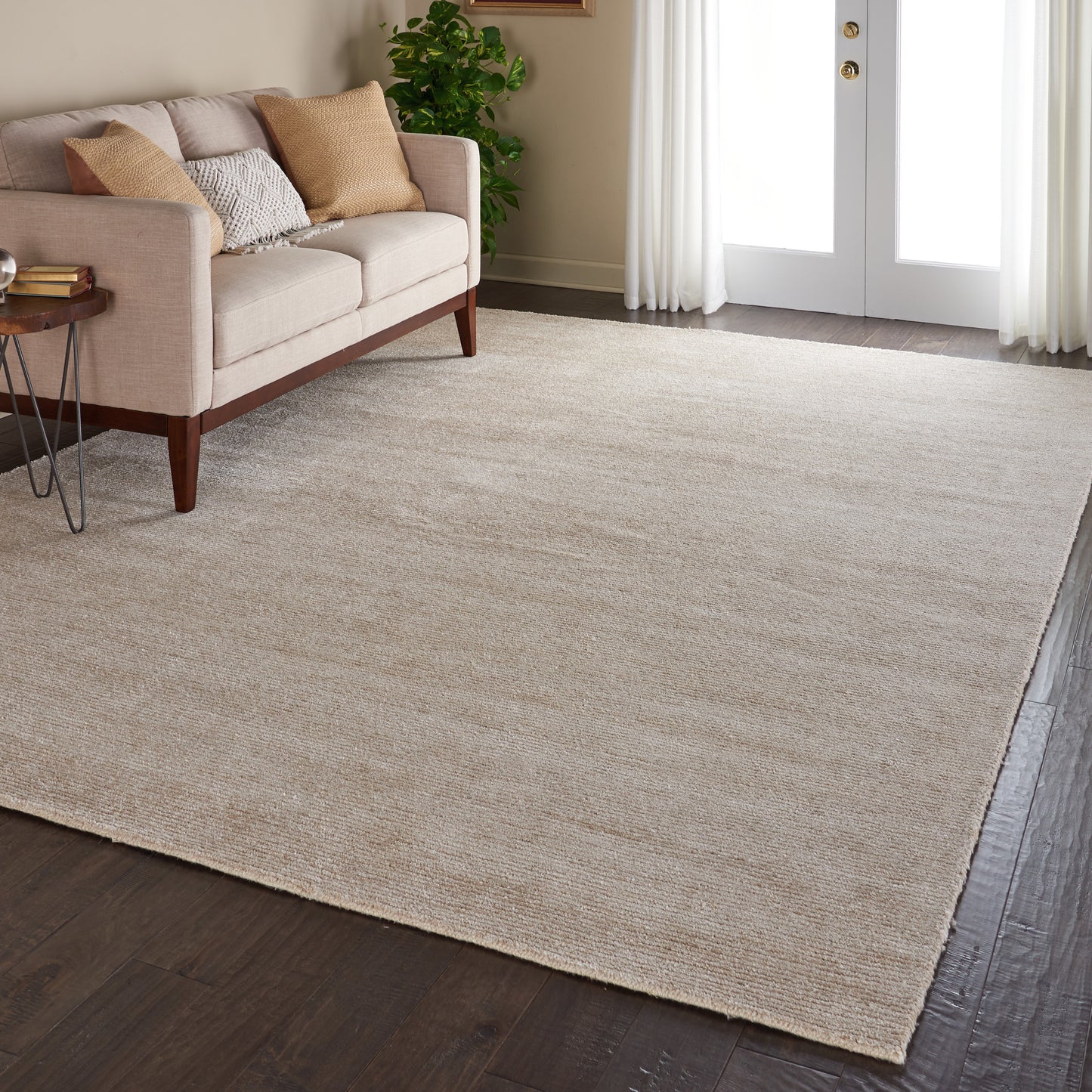 Nourison Weston 8' x 10'6" Linen Modern Indoor Rug