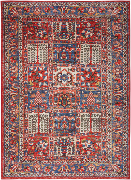 Nourison Fulton 7'10" x 9'10" Red Vintage Indoor Rug