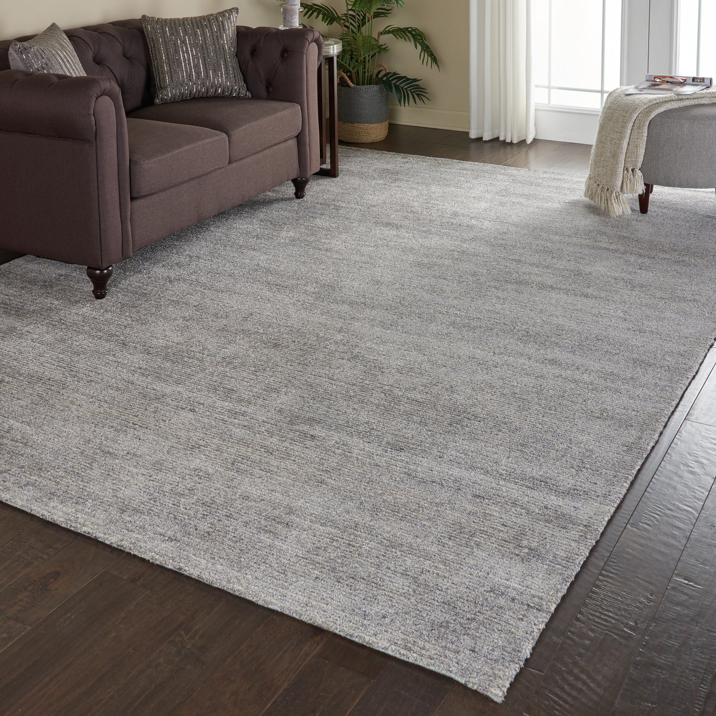 Nourison Weston 9'6" x 13' Silver Birch Modern Indoor Rug