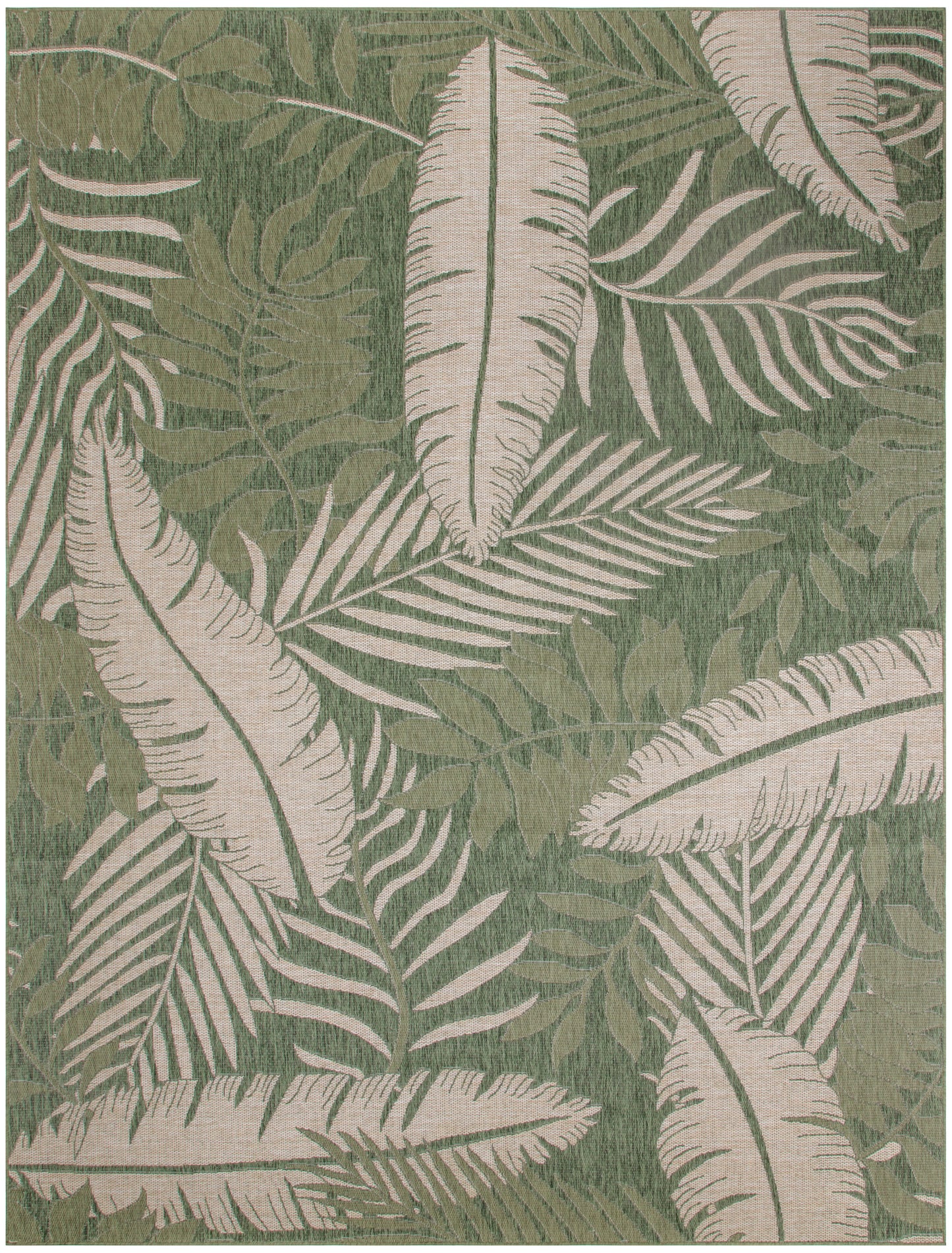 Nourison Garden Oasis 8' x 10' Green Ivory Outdoor Rug