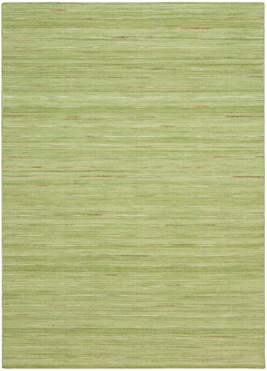 Nourison Interweave 5'3" x 7'3" Green Modern Indoor Rug