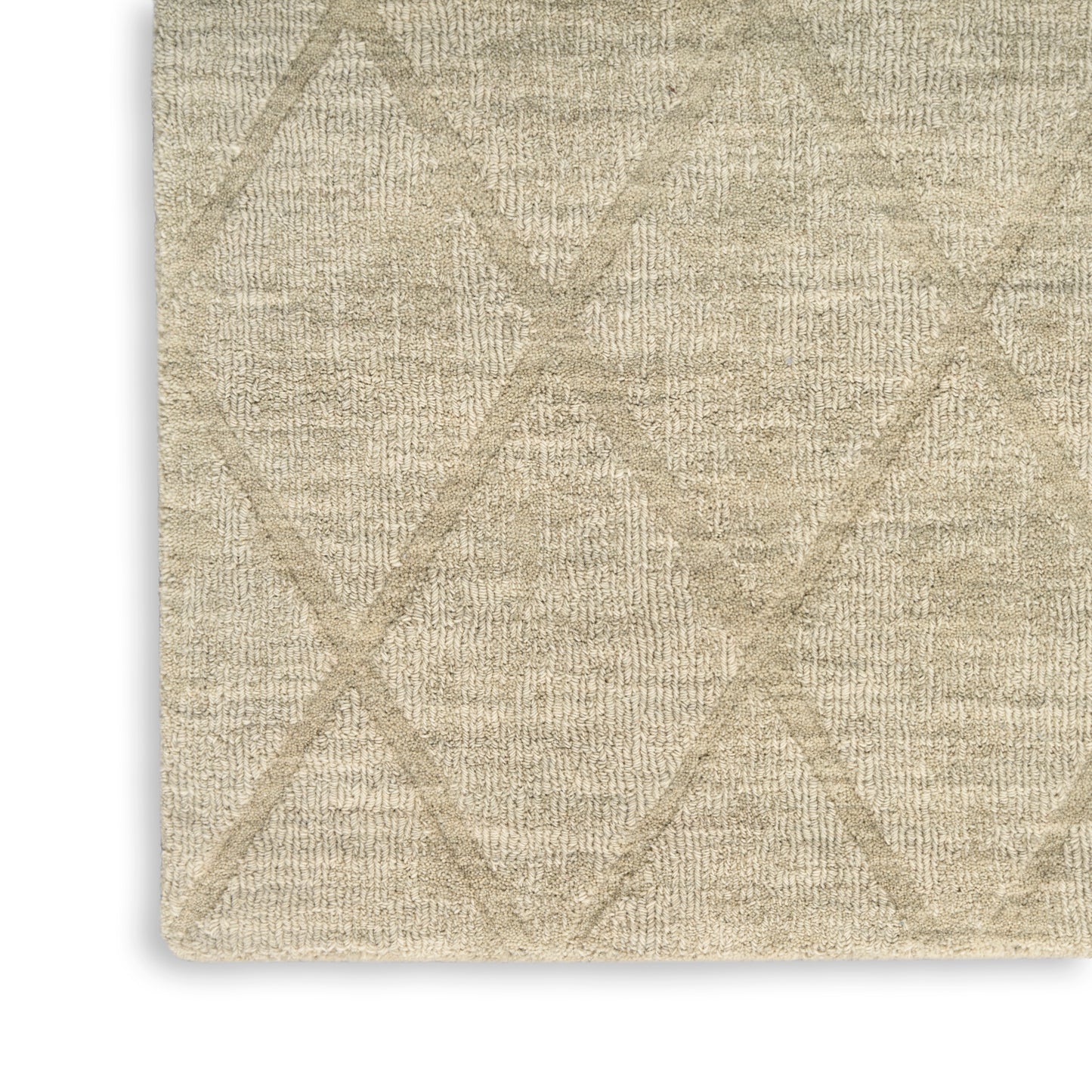 Nourison Wool Haven 7'9" x 9'9" Sage Modern Indoor Rug