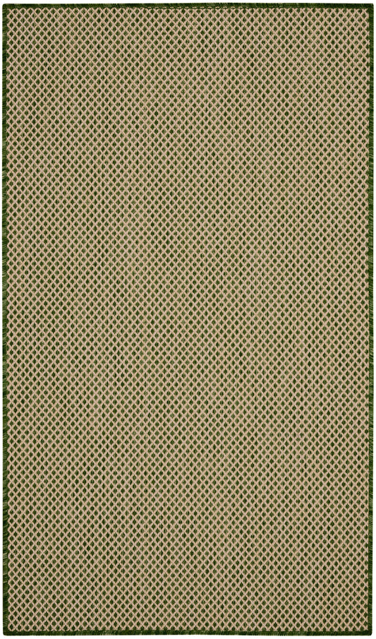 Nourison Courtyard 3' x 5' Green Modern Rug