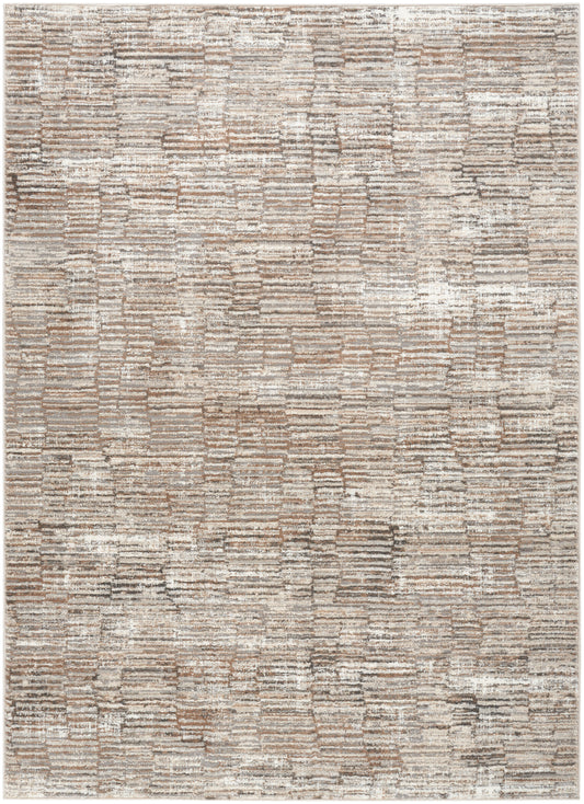 Nourison Sustainable Trends 6' x 9' Ivory Mocha Modern Indoor Rug