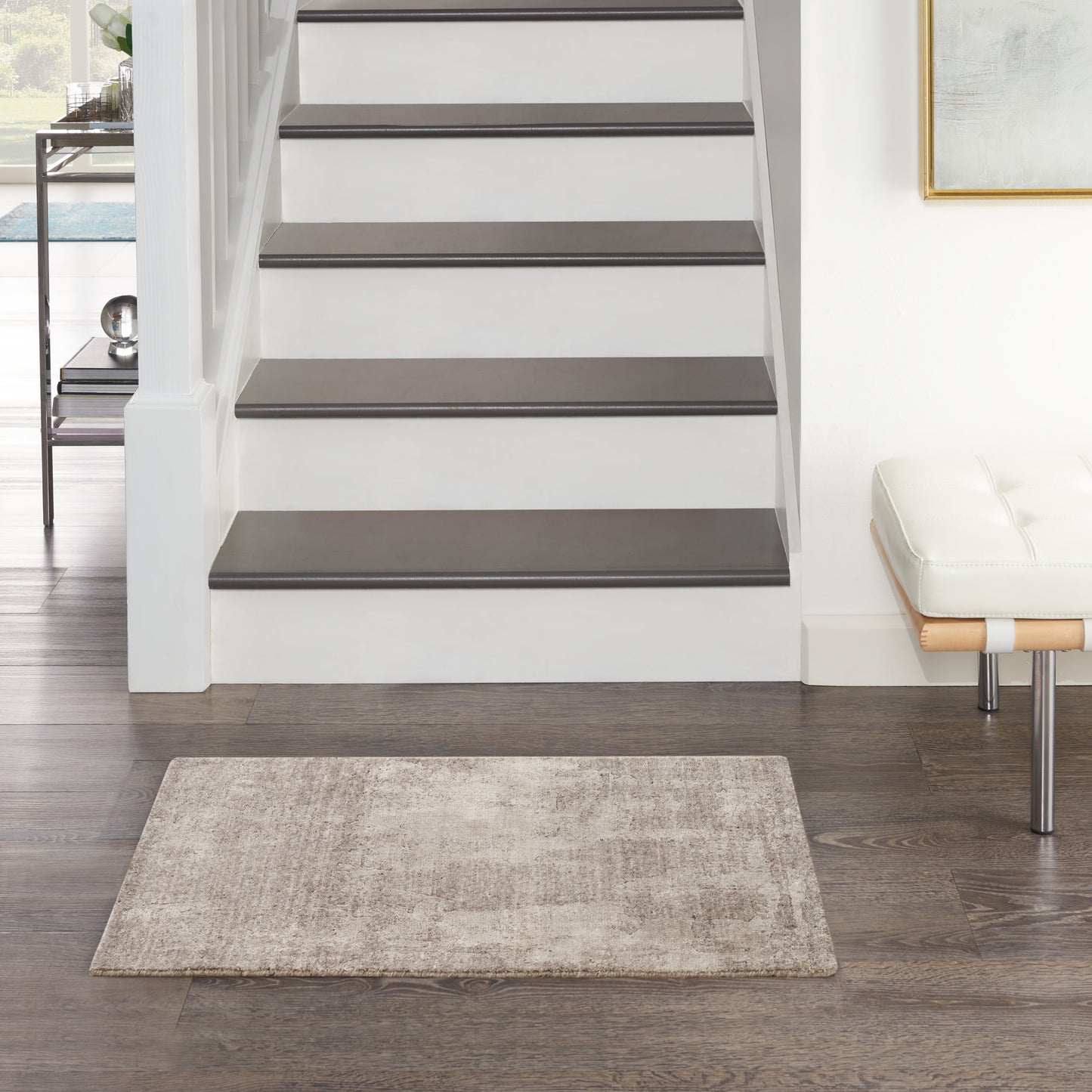 Nourison Harmony 2' x 3' Silver Grey Modern Indoor Rug