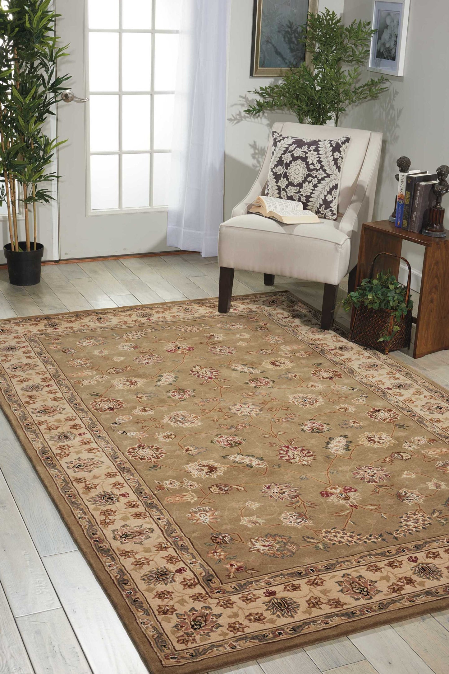 Nourison Nourison 2000 3'9" x 5'9" Olive Traditional Indoor Rug