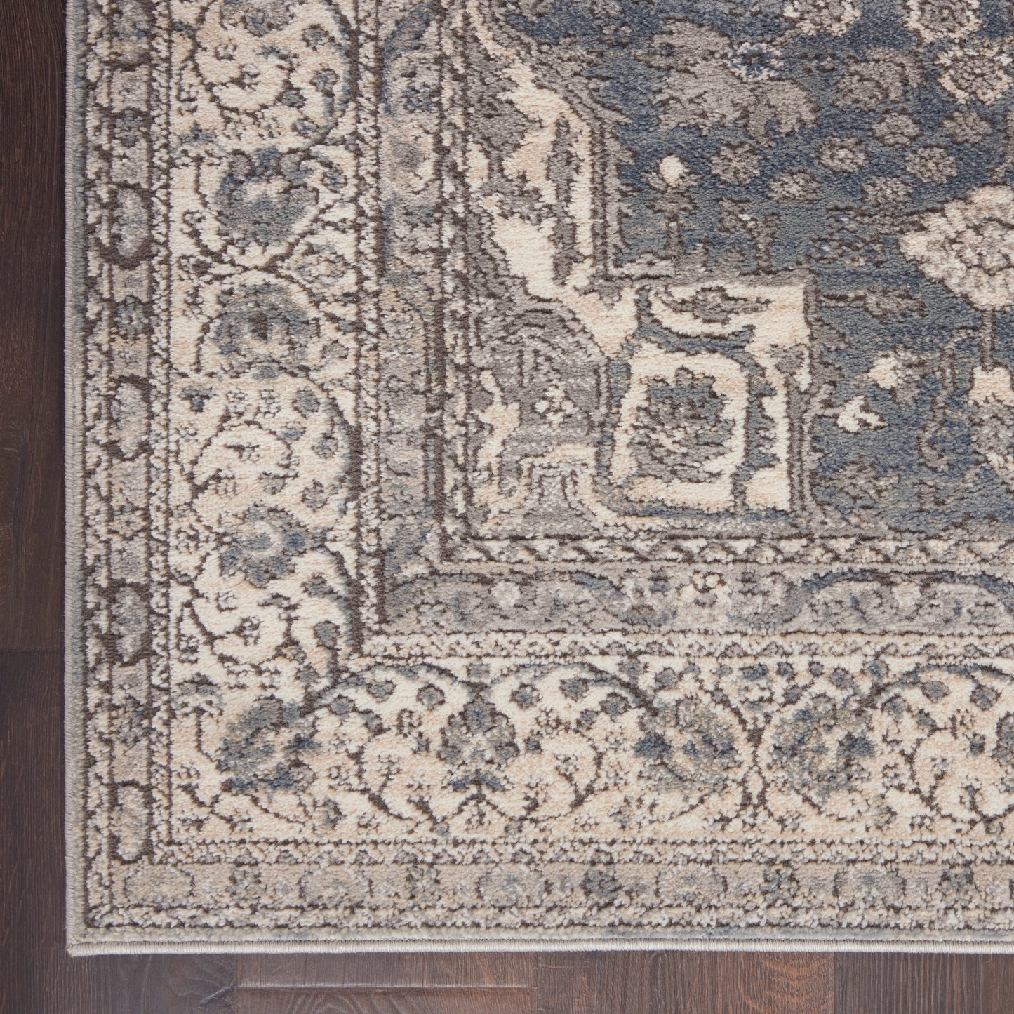 Nourison Quarry 3' x 5' Grey Ivory Vintage Indoor Rug