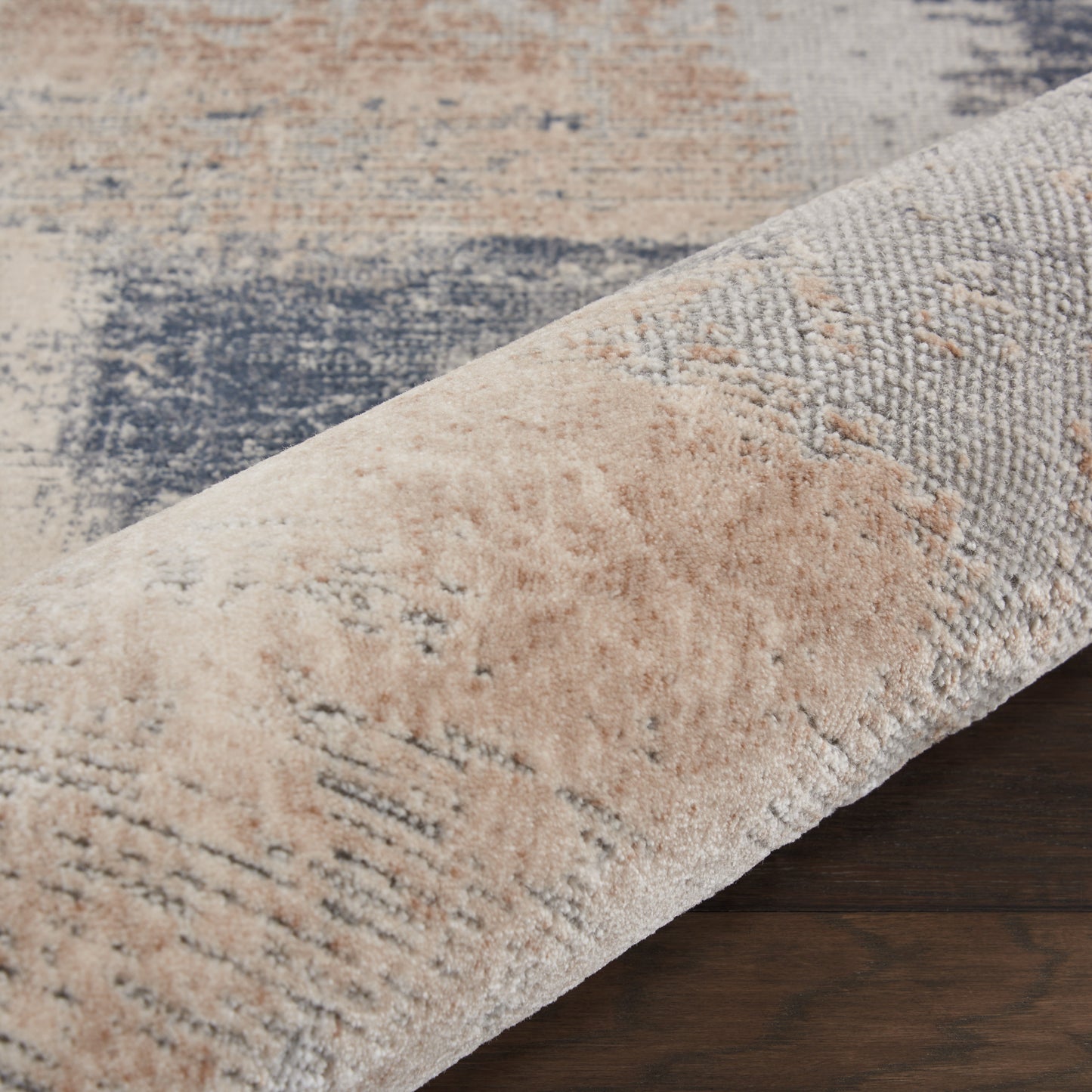 Nourison Rustic Textures 2'2" x 7'6" Beige Grey Modern Indoor Rug