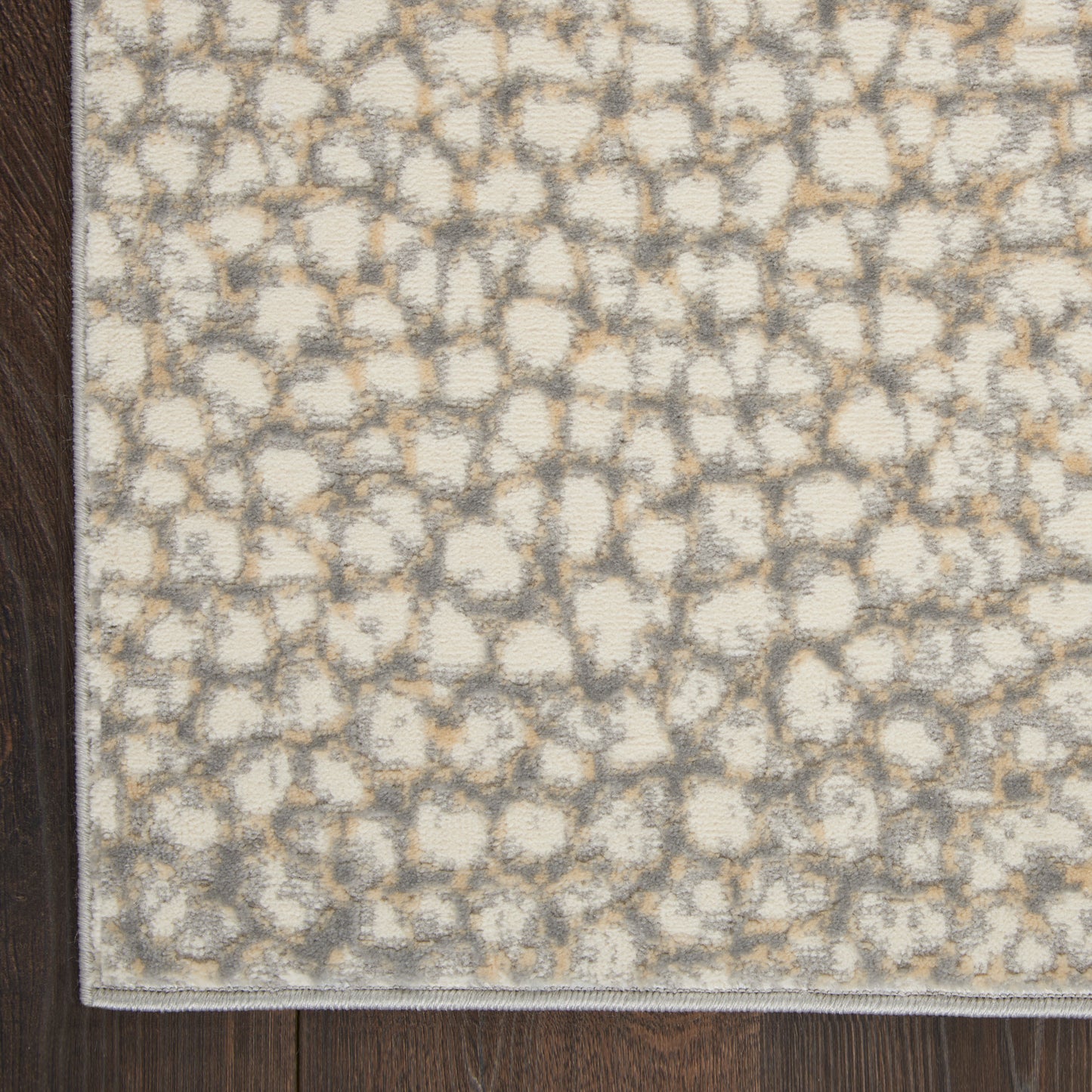 Inspire Me! Home Décor Joli 8'6" x 11'6" Ivory Beige Grey Modern Indoor Rug