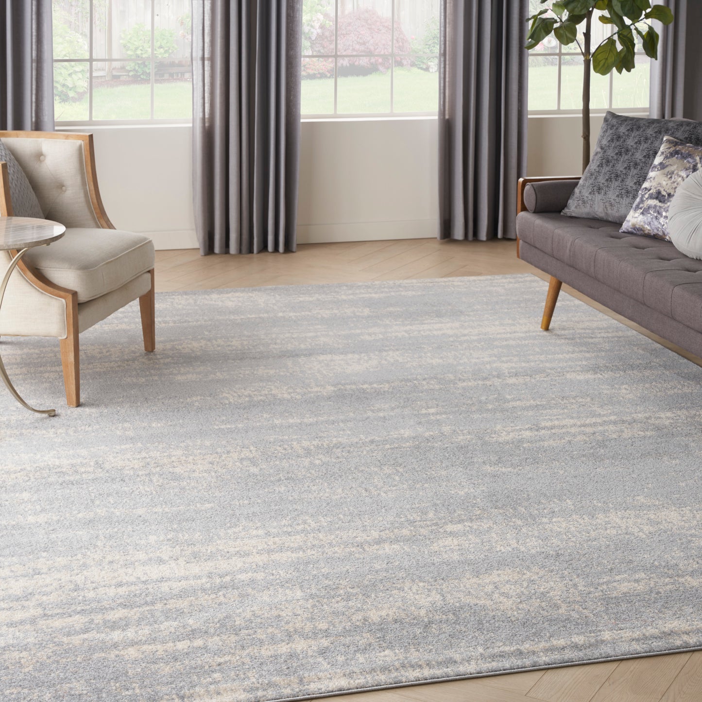 Nourison Nourison Essentials 8' x 10' Grey Beige Modern Rug