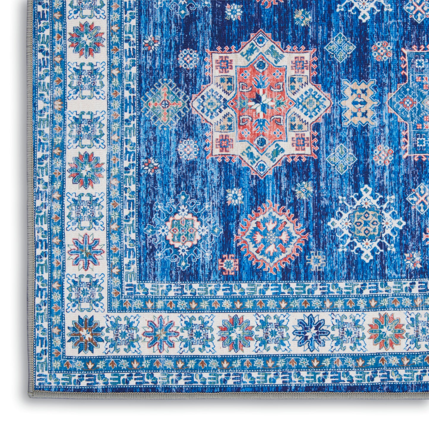 Nourison Fulton 1'10" x 5' Blue Vintage Indoor Rug