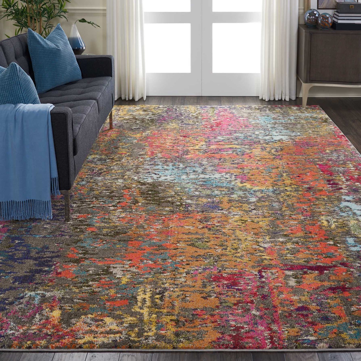 Nourison Celestial 7'10" x 10'6" Sunset Modern Indoor Rug