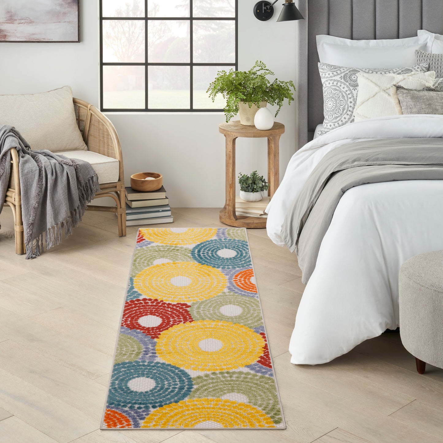 Nourison Aloha 2' x 6' Multicolor Modern Rug