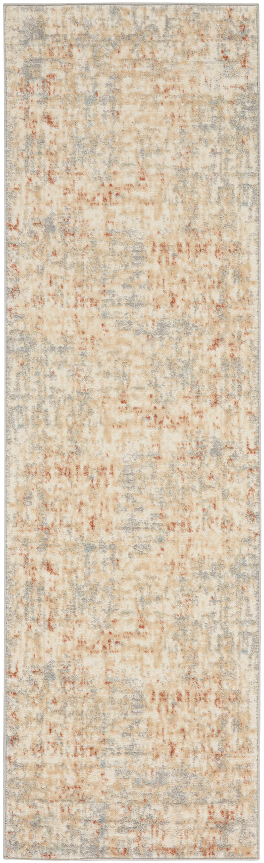 Calvin Klein CK005 Enchanting 2'3" x 7'3" Ivory Grey Modern Indoor Rug