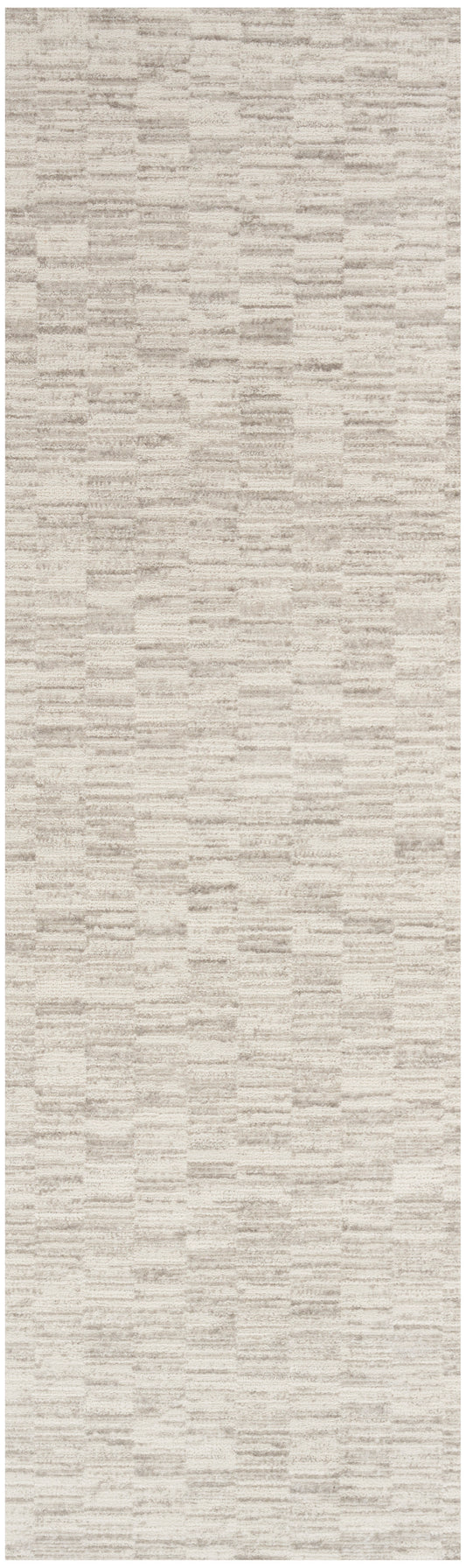 Calvin Klein Captivating 2'3" x 7'3" Ivory Grey Modern Indoor Rug