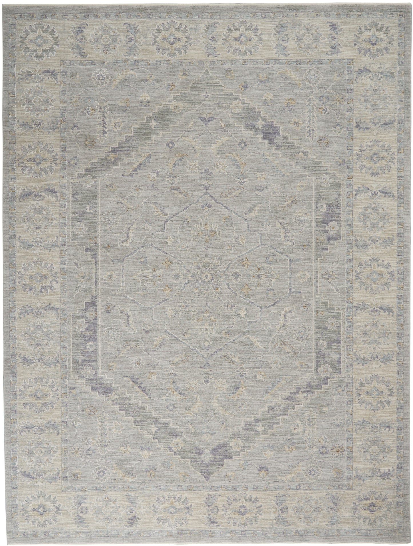 Nourison Infinite 9'3" x 12'7" Grey Vintage Indoor Rug