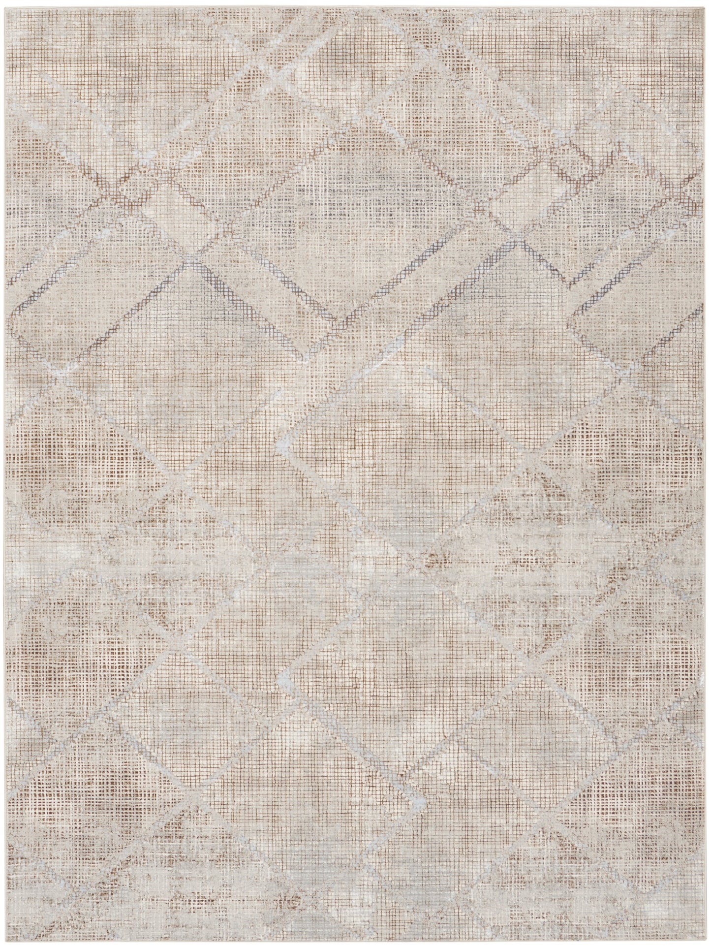 Inspire Me! Home Décor Iliana 9' x 12' Grey Mocha Modern Indoor Rug