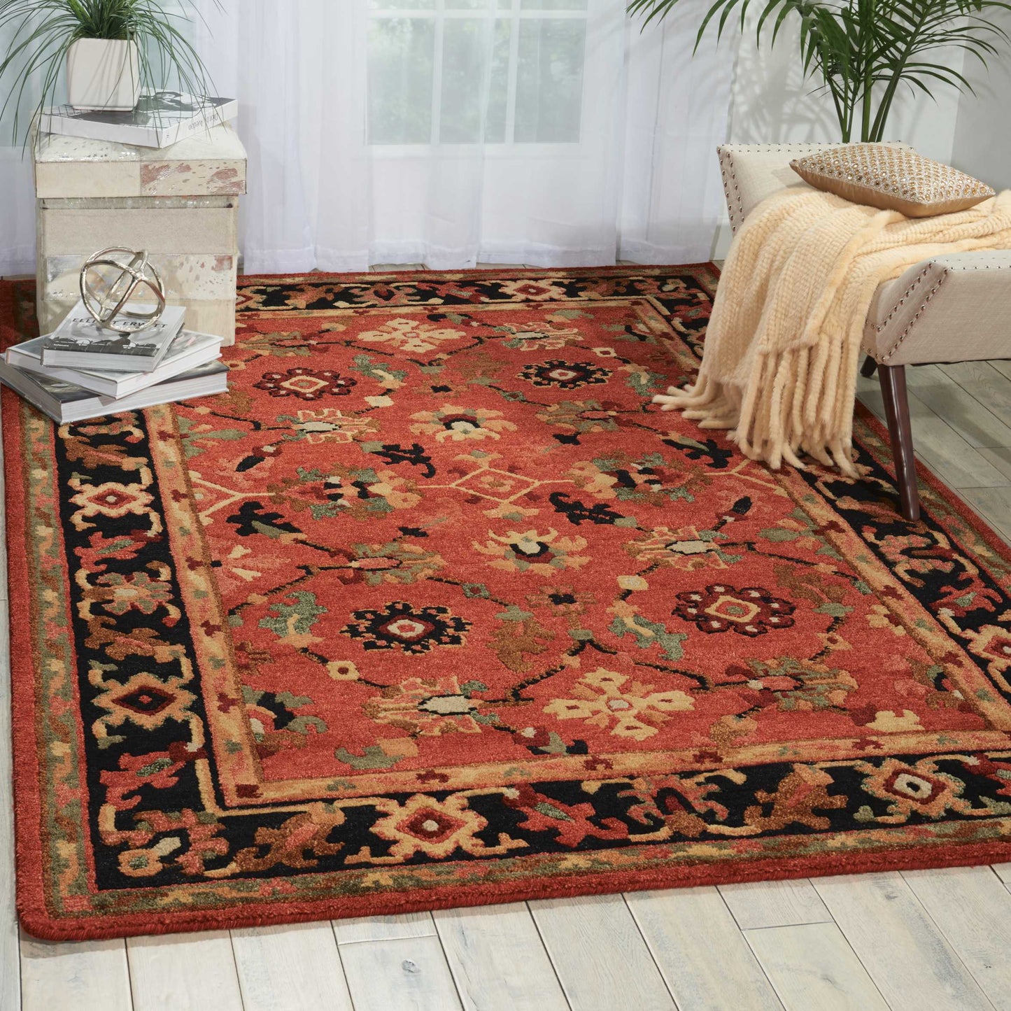 Nourison Tahoe 9'9" x 13'9" Rust Traditional Indoor Rug