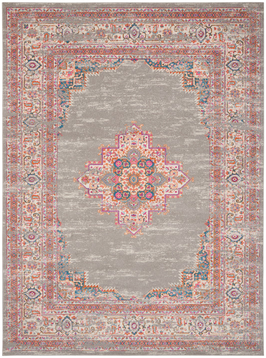 Nourison Passion 12' x 18' Grey Bohemian Indoor Rug