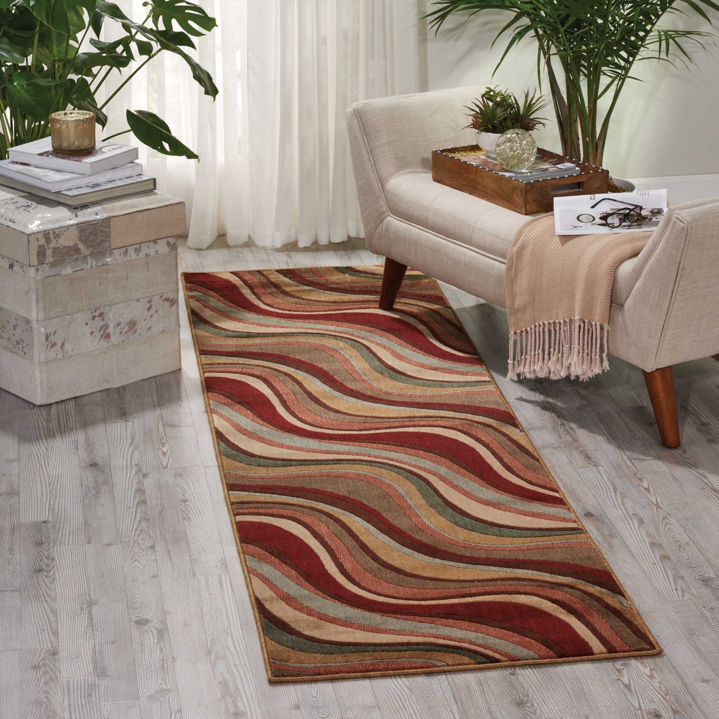 Nourison Somerset 2' x 5'9" Multicolor Modern Indoor Rug