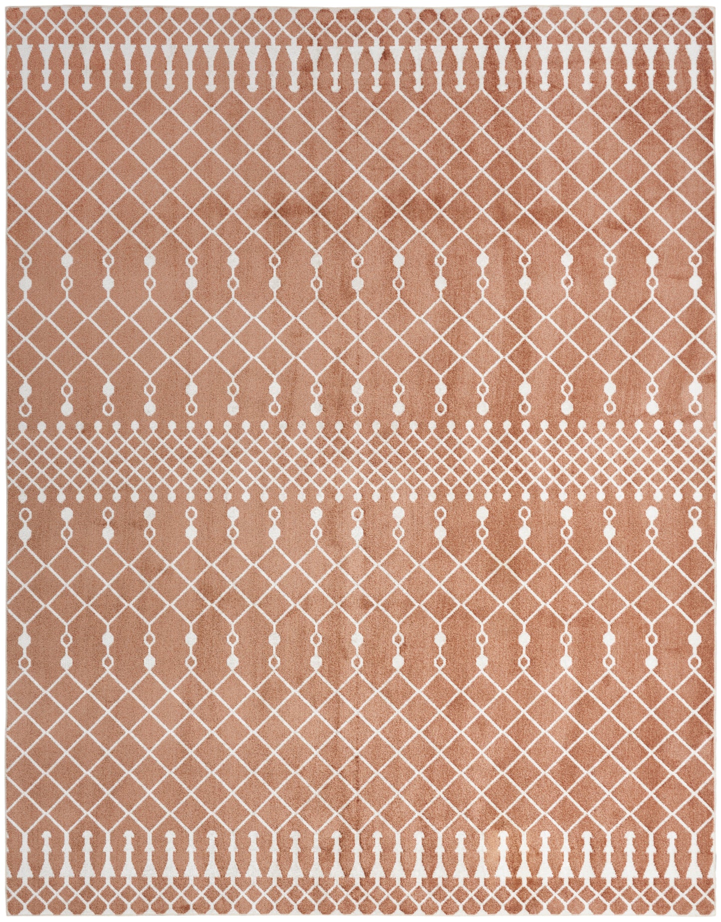 Nourison Astra Machine Washable 9' x 12' Copper Bohemian Indoor Rug